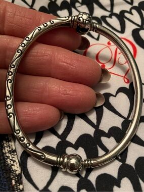 Brighton Charming Bangle Charm Holder Bracelet with Storage Pouch